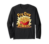 Fry-Day Vibes Fries Amusantes pour Le W nd Manche Longue