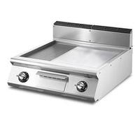 Fry top électrique, top, 1/3 rainurée et 2/3 plaque lisse chromée Virtus V080FTREVCRT 1 G