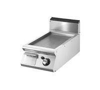 Fry top gaz, top, plaque nervurée chromée Virtus