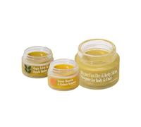 FRØYA Organics - L'apothicaire naturel complet pour le visage et le corps | Ensemble de soins de la peau 3 pièces avec baume hydratant, baume apaisant et baume de massage | Camomille, souci