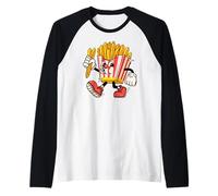 Fryday Everyday Retro Foodie, Funny French Fries Manche Raglan