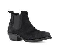 Frye Supply Bottines Chelsea en acier pour femme Coupe mi-haute Marron foncé, noir, 41 EU