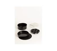 CREATE / Fryer Air Pro Large Tools/Pack d'accessoires pour friteuse à air de 6,2 l / Moules à cupcakes / Pizzas. Récipients de cuisson. Grille pour 4 brochettes, dessous de plat en silicone.