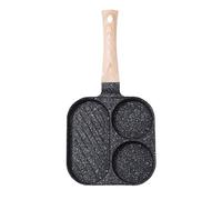 Frying Griddle - 14.37 Inches Skillet Pan for Fast Cooking, Nonstick Part with Even Heating, Egg Pan for Home Kitchen Restaurant, Induction and Electric Stove, BBQ Sandwich Steak, 3 Section