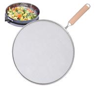 Frying Pan Splatter Screen - Anti-Splash Screen with Handle, Splash Guard for Skillets | Non-Stick Pan Splash Guard, Cooking Lid for Frying Pans, 13", 11.5", 10", 8" Sizes, Kitchen Cooking Tools