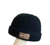 Fryloo Bonnet Tricoté sans Bords pour Bébé, Casquette Docker Chaude, De Couleur Unie Garçons Et Filles, Automne Hiver-Vendre