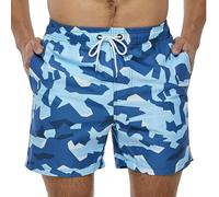 Fryloo Maillot de Bain pour Hommes, Séchage Rapide, Imprimé Ananas, Short Plage Léger, Taille Élastique, Été, Surf, Piscine, Vacances-short-gnn10269-110 (5t)