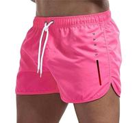 Fryloo Maillot de Bain pour Hommes, Short Plage À Séchage Rapide, Léger, Taille Élastique, Respirant, Planche Le Surf, La Course Pied, Les Vacances-Rose-XL