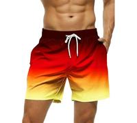 Fryloo Maillot de Bain pour Hommes, Short Plage Coloré À Séchage Rapide, Respirant, Taille Élastique, Imprimé 3D, Surf, Piscine, Vacances-short-ysy019953-6xl