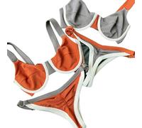 Fryloo Maillot de Bain Push Up Micro Bikini for Women - Sexy Low Waist Brazilian Swimwear Patchwork 2-Piece Set Beach, Pool, Summer Vacation-bikini2-m