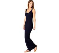 Fryloo Mini-Jupe Femmes Bodycon Maxi Robe sans Manches De Fête Décontractée Couleur Solide, Réservoir Longueur Sol Opaque Souple Élastique-Dark Blue-2xl