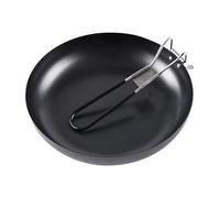 Frypan Non-Stick Cooking Pot - Round Foldable Flat Base Pan, Multipurpose Kitchen Gear for Indoor Outdoor Cooking | Durable Lightweight Frying Pan for Camping Picnic Travel Home Use