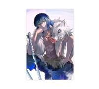 FrySky Inosuke Poster sur toile Demon Slayer Kimetsu No Yaiba - Décoration pour chambre à coucher, bureau, chambre - Cadeau - Sans cadre - 30 x 45 cm