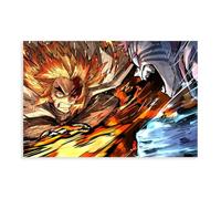 FrySky Poster sur toile Yan Zhu Akaza Demon Slayer Mugen Train - Décoration pour chambre à coucher, bureau, chambre - Sans cadre - 30 x 45 cm