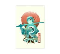 FrySky Poster Tanjiro Demon Slayer 8 sur toile - Décoration pour chambre à coucher, bureau, chambre - Cadeau sans cadre - 40 x 60 cm