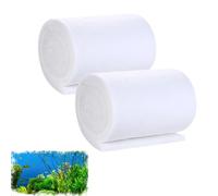 FRYSKYO Lot De 2 Éponges Filtrantes for Aquarium, Média Filtrant Aquarium, Tampon Nettoyage en Coton for Aquariums, Eau Cristalline, sans Danger for Les Tortues Récif, 12/20/30/40 cm Largeur(20cmx2m)