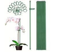 FRYSKYO Lot de 20 Tuteurs for Plantes Grimpantes, en Plastique, for Plantes D'intérieur, Stabilisateur, Support for Fleurs