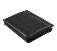 FRYSKYO Membrane Anti-Mauvaises Herbes Robuste, Tissu Anti-Mauvaises Herbes for Terrasses, Jardins Et Aménagements Paysagers, Couvre-Sol Tissé Noir, Respirant Et Perméable À l'eau(0.6x10m)