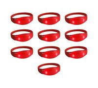 Fryzzolum Lot de 10 bracelets lumineux en silicone colorés activés par la voix, accessoire pour naissance d'enfants, One Size, Comme décrit, Comme décrit