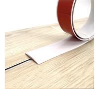 FRZXBKW Bande de Transition autocollante for Sol - 196" × 5 cm - Joint de seuil for stratifié, séparateur Plat for Porte, Moquette, Jointure for carrelage, Bois et stratifié(White,196in)
