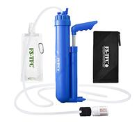 FS-TFC Pompe à filtre à eau portable à 6 étapes, purificateur d'eau de 0,01 micron, équipement de survie, 1,5 l/min, débit rapide pour randonnée personnelle ou en petit groupe, camping