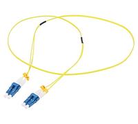 FS0LC00 Câble patch fibre OS2 LC/UPC, recto-verso 0,5m LSZH jaune LOGILINK