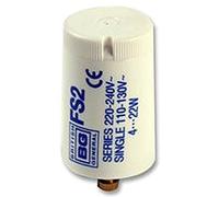 FS2 4-22 W fluorescent Starter Accessories lamps - FS2 4-22 W fluorescent Starter, accessoire de type : Starter, pour une utilisation avec : fluorescent, consommation électrique : 22 W