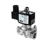 FSA électrovanne acier inoxydable 304 1/2" 230V AC 0-10 bar Viton fermée sans courant