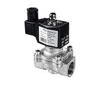 FSA électrovanne acier inoxydable 304 3/4" 12V DC 0-10 bar EPDM fermée sans courant