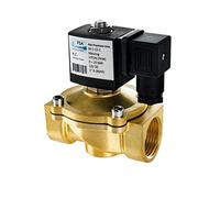 FSA électrovanne en laiton 1" 12V DC 0-10 bar Viton fermée sans courant