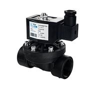 FSA électrovanne en plastique PA6 1" 12V DC 0-6 bar NBR fermée sans courant