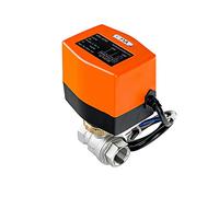 FSA Ensemble de vannes à bille motorisées en acier inoxydable 304 1/2" 24V CC Ouvert/Fermé Écrou en laiton