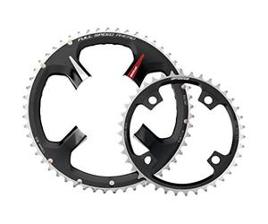 FSA K-Force Plateau de Route ABS 2 x 11 4 Trous - Autocollant Noir/Rouge, 110 × 52T