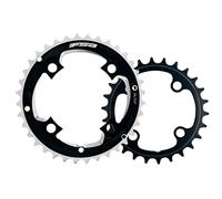 FSA Kettenblatt - MTB (Wb081) O LK 104 O 36 (24) O S-9 O al 7075-T6 O Gestanzt O Schwarz