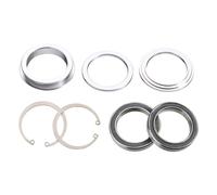 FSA Orbit is-2 CC Material Velo Mixte, Plata/Verde, 1.1/8-Inch