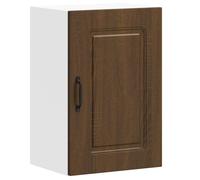 fsahslih Armoire de cuisine suspendue Kalmar marron aspect chêne 40 x 31 x | Armoire murale compacte en bois qui crée de l'ordre dans la chambre, le couloir et le salon avec une capacité de charge de 50