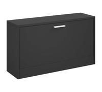 fsahslih Banc à chaussures noir - 80 x 24 x 45 cm - En bois | Armoire à chaussures compacte pour le couloir et la chambre à coucher pouvant contenir 5 à 6 paires de chaussures avec assise