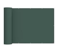 fsahslih Brise-vue pour balcon - 150 x 600 cm - Vert foncé | Brise-vue robuste en tissu Oxford pour balcon, terrasse et jardin. Fournit de l'ombre et protège du vent.