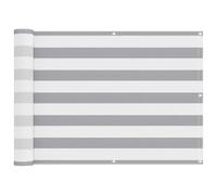 fsahslih Brise-vue pour balcon - 75 x 300 cm - Rayures | Tissu Oxford robuste avec œillets en aluminium pour une protection efficace contre les UV en extérieur.