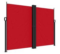 fsahslih Store latéral extensible - Rouge - 180 x 600 cm - Protection contre le vent et les regards indiscrets | Paravent extensible pour balcon, jardin et terrasse. Fournit de l'ombre et protège du vent et du soleil profond.