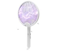 Fsaklaskdy Anti Moustique, Raquette Electrique Insectes, Tue Mouche Electrique Pliable, Tapette Portable, Double Interrupteur pour Moustiques, Mouches, Insectes, Volants, Efficace Contre Les Insectes
