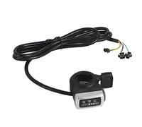 FSAKLPXOV Accélérateur à Pouce 36 V pour vélo électrique, accélérateur sans Fil avec indicateur de Batterie, Compatible avec Guidon Gauche ou Droit à 6 Fils pour vélo électrique de 22,5 mm