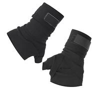 FSAKLPXOV Bandages de Boxe Noirs en polyuréthane, Bandage d’enroulement Sportif pour la Boxe, Le Muay thaï et Le Sanda, Sangle de Soutien pour Poignet Respirante avec Fixation