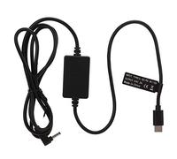 FSAKLPXOV Câble d'alimentation USB C vers DC en plastique réglable, câble électrique pour moniteur, appareil photo numérique et lampe de remplissage, sortie 8,4 V 2 A, longueur 1,33 m