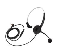 FSAKLPXOV H360-3.5VA Casque Monaural Filaire à Écouteur Unique, Réduction du Bruit, Ajustement du Volume, Prise 3,5 mm pour Centre d'Appels, Bureau et Télétravail