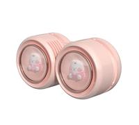 FSAKLPXOV Ventilateur de cou portable sans lame, ventilateur de cou rechargeable par USB, doté d’un moteur sans balais silencieux à 3 vitesses et d’une batterie de 1600 mAh, idéal pour (Rosâtre)