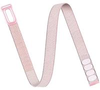 Fsavlroy Bicep Bracelet for Google Fitbit Air Soft Stretch Woven Nylon Band No Tracker, Blush Pink-L