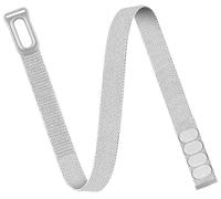 Fsavlroy Bicep Bracelet for Google Fitbit Air Soft Stretch Woven Nylon Band No Tracker, Light Gray-L