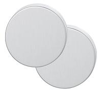 FSB 0 12 1735 00000 6204 ASL Rosace aveugle ronde à cylindre aveugle rosette vissée cachée, acier inoxydable mat 12173500000, argent