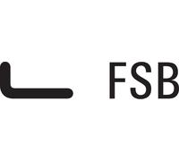 FSB Tampon mural 3880 diamètre 40mm longueur 120mm VA mat fin - 0 38 3880 00002 6204
